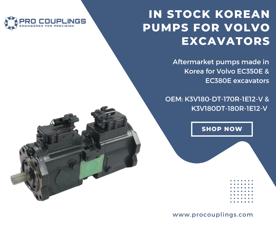 Volvo EC350E & EC380E Kawasaki Hydraulic Pumps - VOE14625695